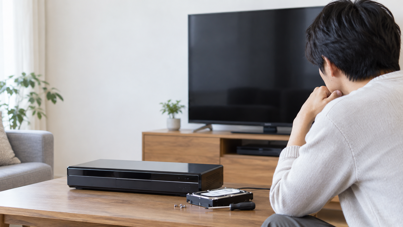 テレビ録画用HDD/BDレコーダーでHDDが認識しないときに確認すること